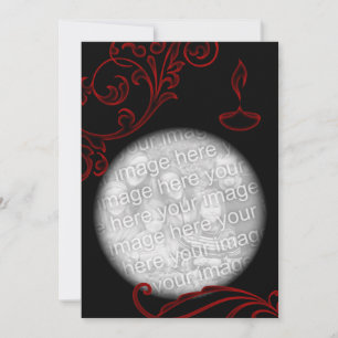 Tarjeta saludos diwali : elegancia floral