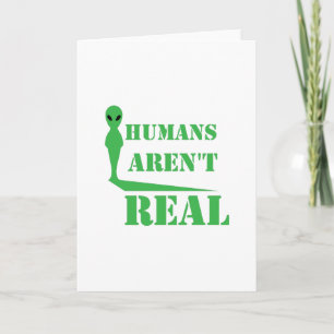Tarjeta Saludos Earththling Alien Peace Funny Cumpleaños