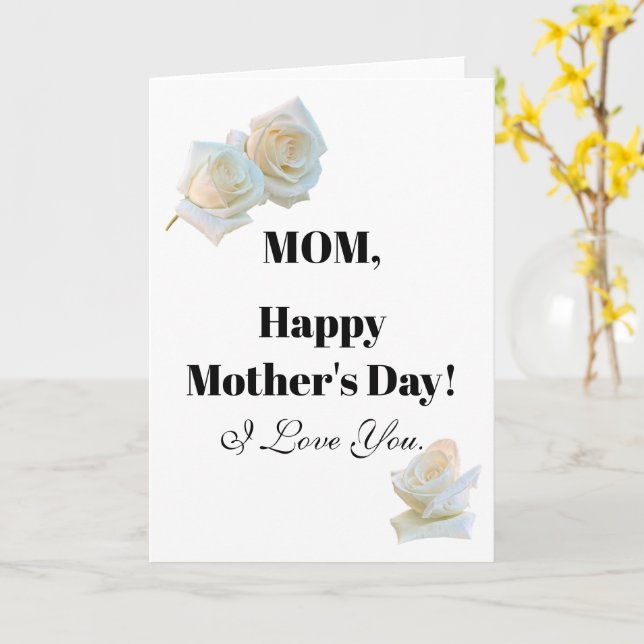 Tarjeta ¡Saludos! Feliz Día de la Madre (flor amarilla)