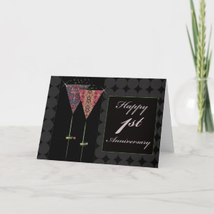 Tarjeta Saludos - Feliz primer aniversario