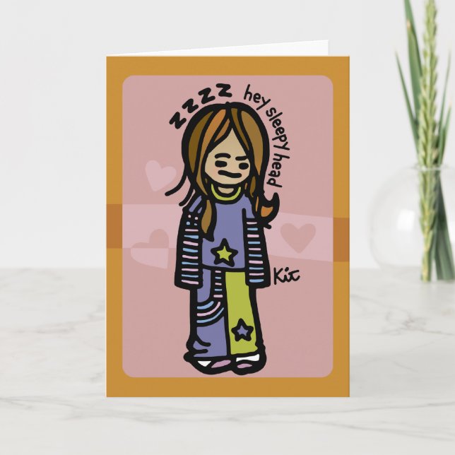 Tarjeta saludos groggy. (Anverso)