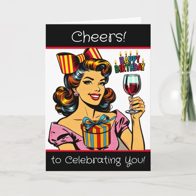 Tarjeta Saludos para celebrarte | Cumpleaños (Anverso)