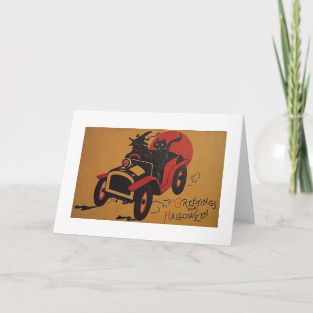 Tarjeta ¡Saludos para Halloween! (Anverso)