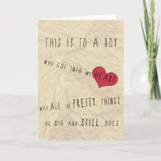 Tarjeta Saludos para tu novio/marido