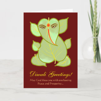 Tarjeta Saludos personalizados de Diwali