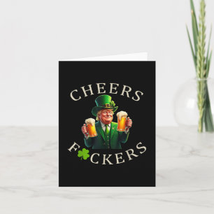 Tarjeta Saludos por la bebida divertida de cerveza St Patr