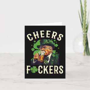 Tarjeta Saludos por la bebida divertida de cerveza St Patr