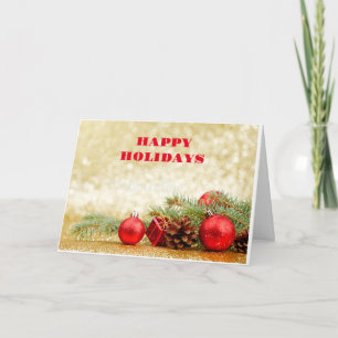 TARJETA SALUDOS POR LA TEMPORADA/FELIZ AÑO NUEVO TAMBIÉN!