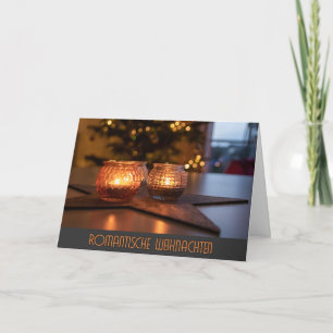 Tarjeta Saludos románticos de Navidad alemanes