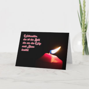 Tarjeta Saludos románticos de Navidad alemanes