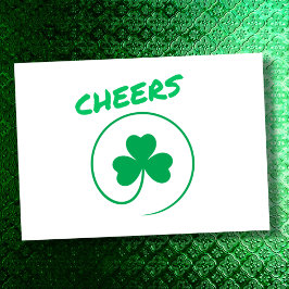 Tarjeta Saludos Shamrock Clover Elegant All Purpose Blank