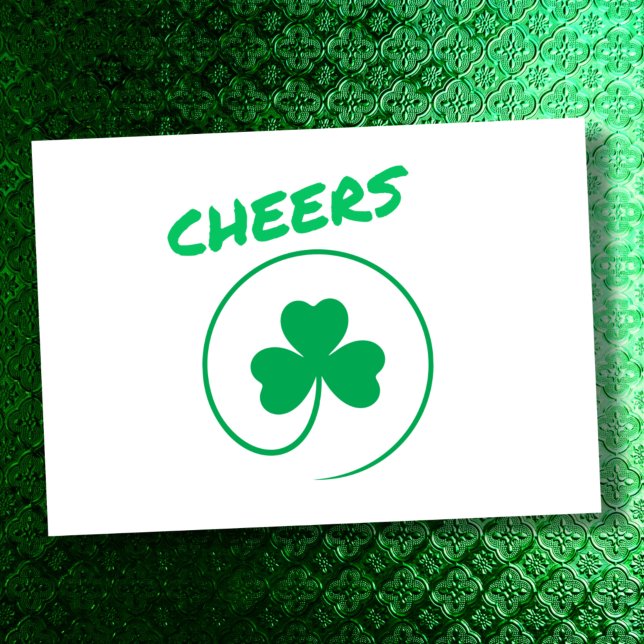 Tarjeta Saludos Shamrock Clover Elegant All Purpose Blank (Subido por el creador)