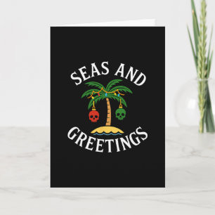 Tarjeta Saludos Temporada de Vacaciones Pirata de Juegos d