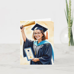 Tarjeta Saludos triunfantes: una brindis por su éxito