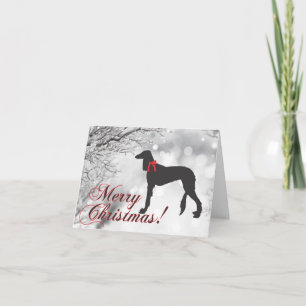 Tarjeta Saluki Feliz Navidad 