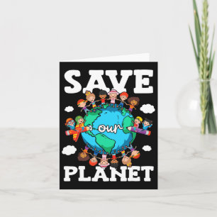 Tarjeta Salva Nuestra Naturaleza Planeta Defensa Concienci