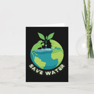 Tarjeta Salva Nuestras Aguas - Conservación de Agua Limpia