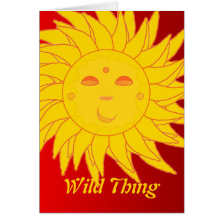 Tarjeta salvaje de la cosa