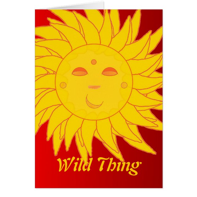 Tarjeta salvaje de la cosa (Frente)