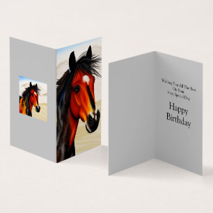 Tarjeta Salvaje En El Corazón - Un Espíritu Pinto Pony Occ