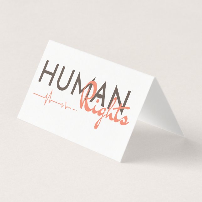 Tarjeta Salvamento de los derechos humanos (Anverso)