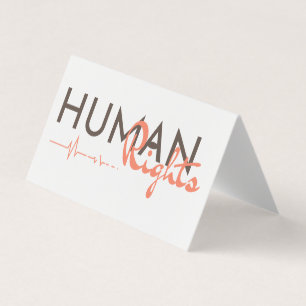 Tarjeta Salvamento de los derechos humanos