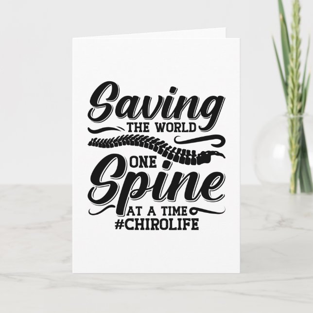 Tarjeta Salvando el Quiropráctico quiropráctico de la colu (Anverso)