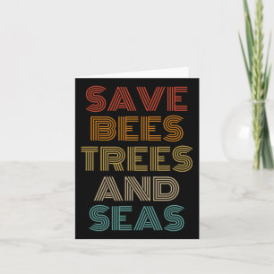 Tarjeta Salvar A Los Árboles De Abejas Y A Los Ambientalis
