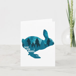 Tarjeta Salvar a nuestro Conejo de Protección Ambiental Na