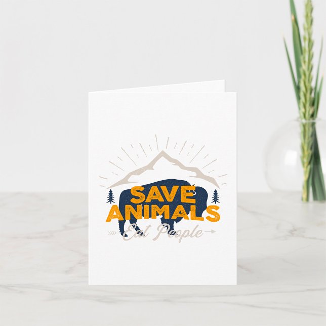 Tarjeta Salvar Animales Comer Personas (Subido por el creador)