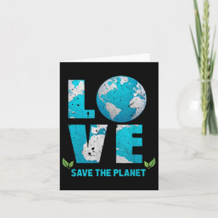 Tarjeta Salvar El Amor Del Planeta Erde Salvar El Medio Am