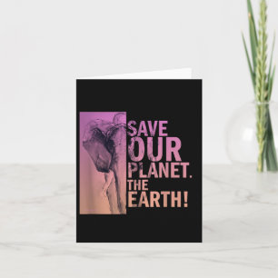Tarjeta Salvar nuestro planeta El medio ambiente del elefa