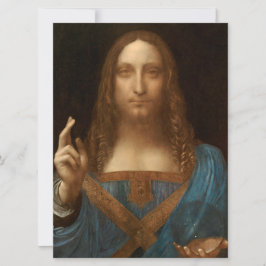 Tarjeta Salvator Mundi (Salvador del Mundo) (da Vinci)