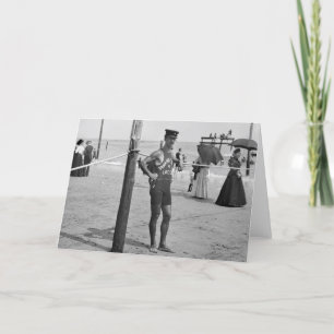 Tarjeta Salvavidas de la playa de Brighton, 1900s