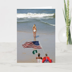 Tarjeta Salvavidas del chica de América