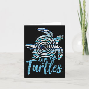 Tarjeta Salvemos el Viejo Día de la Tierra de las Tortugas