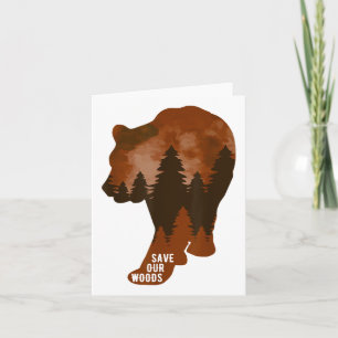 Tarjeta Salvemos nuestro Woods Environmental Protection Be