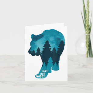 Tarjeta Salvemos nuestro Woods Environmental Protection Be
