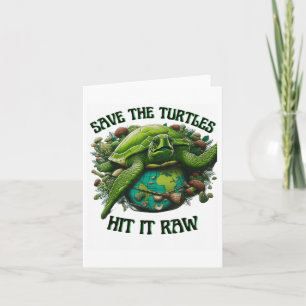 Tarjeta Salven A Las Tortugas Que La Golpean En Brujas