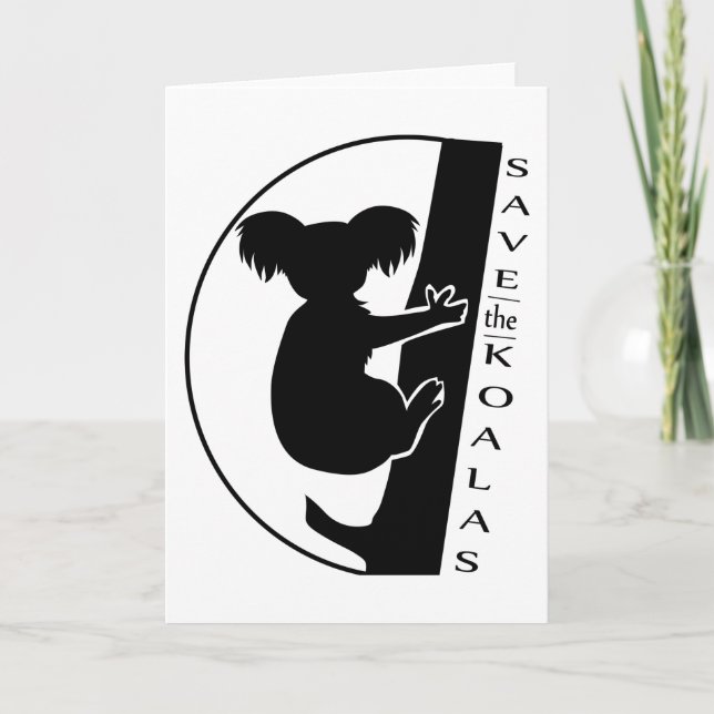 Tarjeta Salven a los Koalas (Anverso)