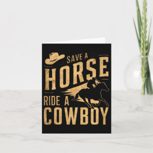 Tarjeta Salven A Un Caballo Con Una Graciosa Redada De Rod