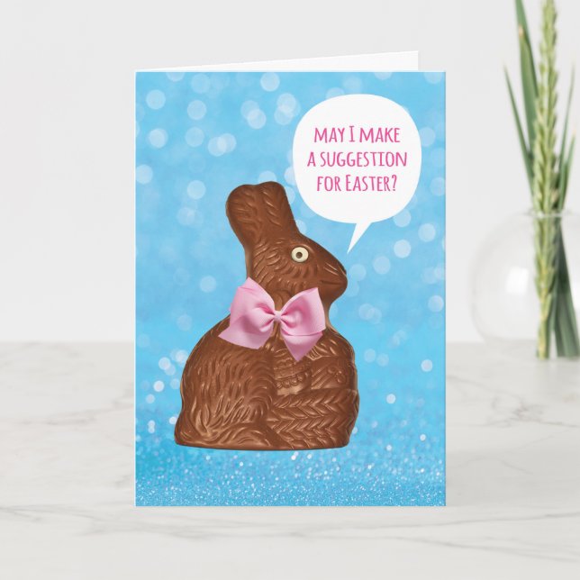 Tarjeta Salven a un conejo - Pascuas de Pascua y judías (Anverso)