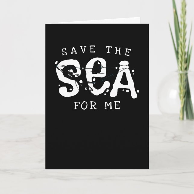 Tarjeta Salven el mar para mí (Anverso)