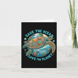 Tarjeta Salven El Océano, Salven La Tortuga De Mar Cuesta