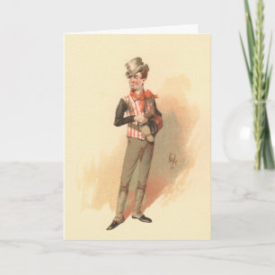Tarjeta Sam Weller por Kyd de Dickens The Pickwick Papers