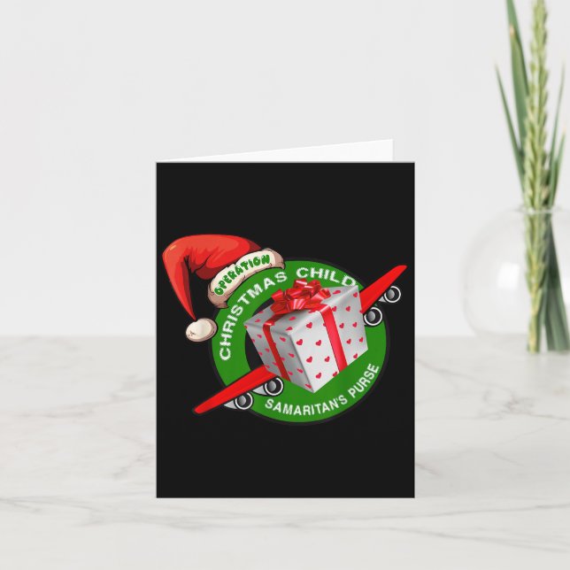 Tarjeta Samaritan's Purse Operation Christmas Child Funny  (Anverso)