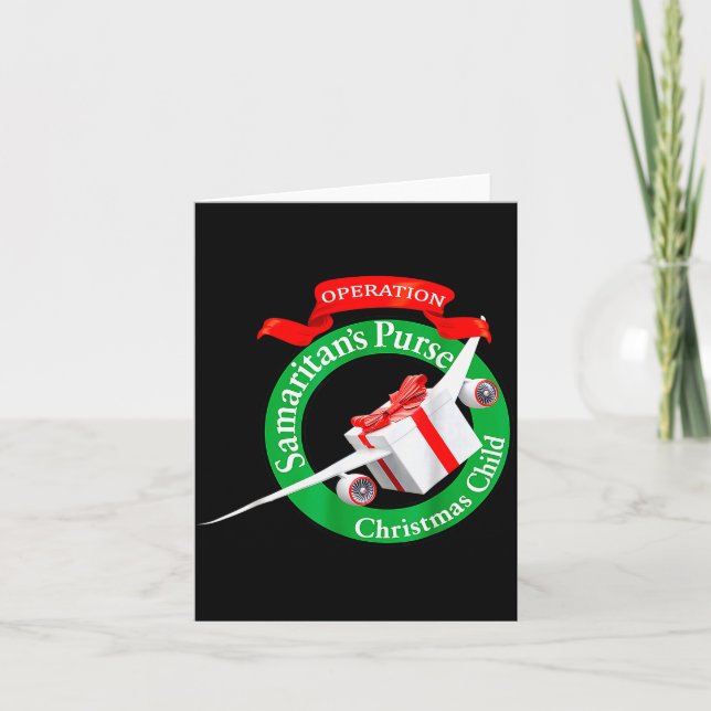 Tarjeta Samaritan's Purse Operation Christmas Child Funny  (Anverso)
