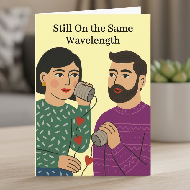 Tarjeta Same Wavelength 10th Wedding Anniversy (Subido por el creador)