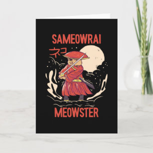 Tarjeta Sameowrai Meowster Cat Samurai