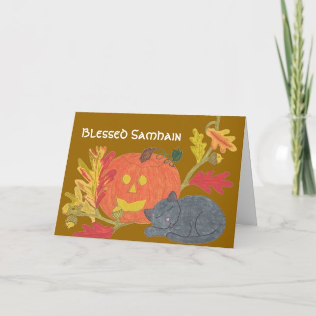 Tarjeta Samhain bendecido (Anverso)